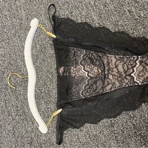 Victoria's Secret Black Lace Chemise